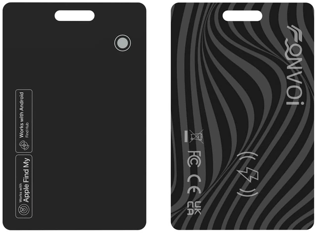 Main image of MergeCard, Works with Apple Find My (iOS) & Google Find Hub (Android), for Wallet & Passport Rechargeable Wireless Charging, IPX68 Waterproof, Thin Tracker Card (1 Pack)
