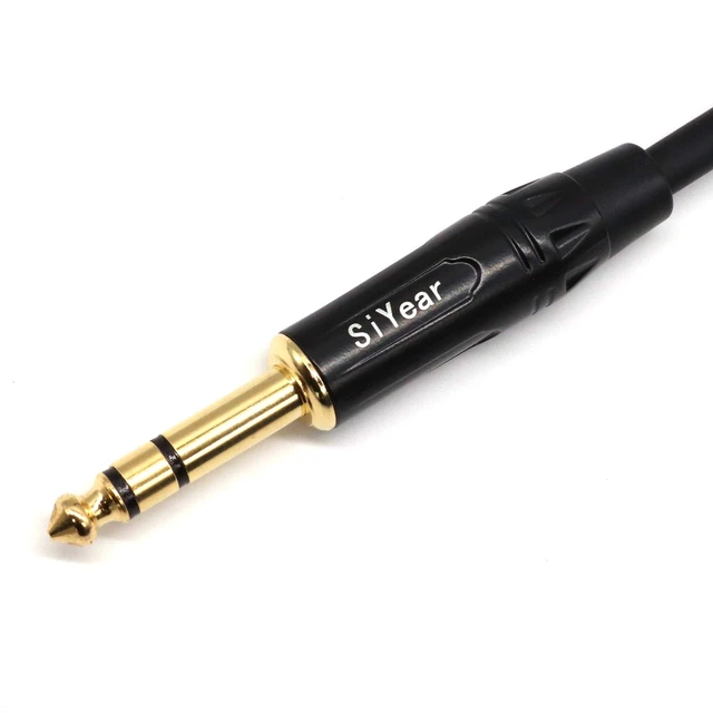 Alt view image 4 of 7 - Dual RCA to 1/4" Cable6.35mm (1/4 inch) Male Stereo to 2RCA Female Y Splitter Adapter Cable5Feet