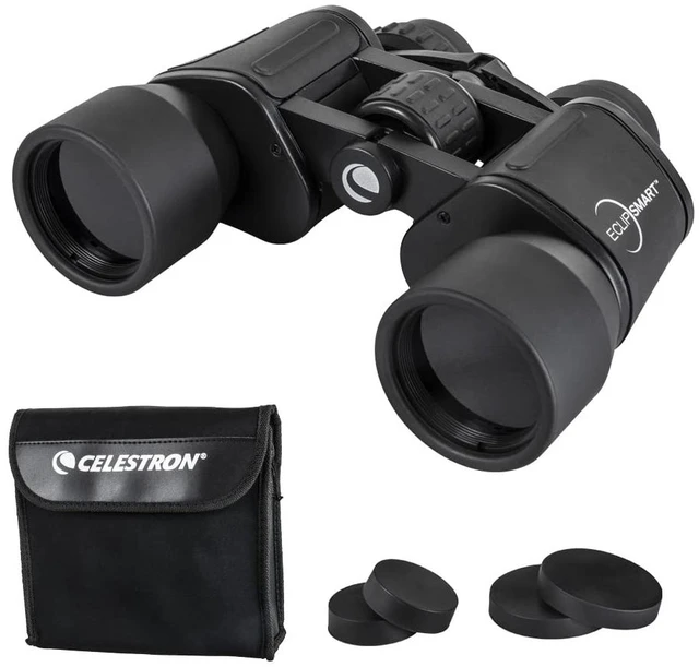 Main image of EclipSmart Safe Solar Eclipse Binoculars Full-Size 10x42 ISO 12312-2 Compliant, Sun & Eclipse Binoculars, View the Sun, Eclipses & Sunspots, Multi-coated, Full Size 42mm Lenses