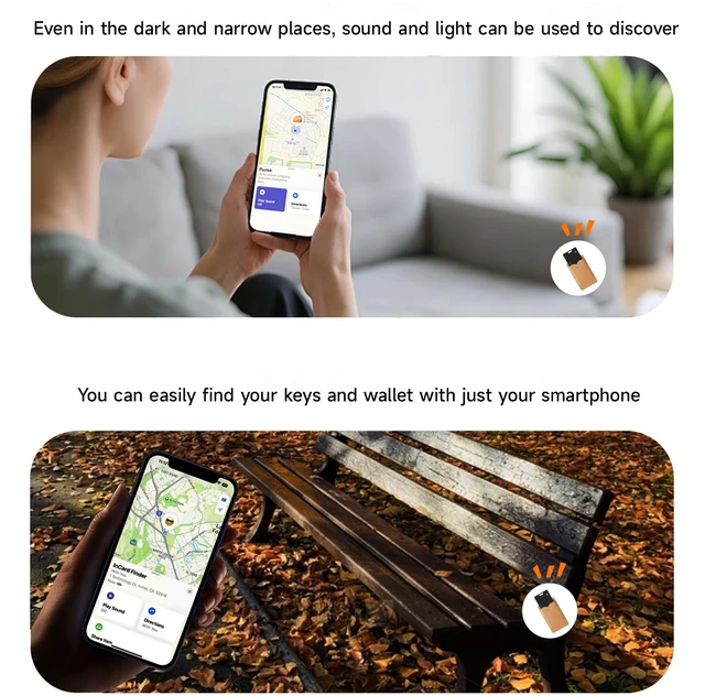 Alt view image 6 of 7 - MergeCard, Works with Apple Find My (iOS) & Google Find Hub (Android), for Wallet & Passport Rechargeable Wireless Charging, IPX68 Waterproof, Thin Tracker Card (1 Pack)