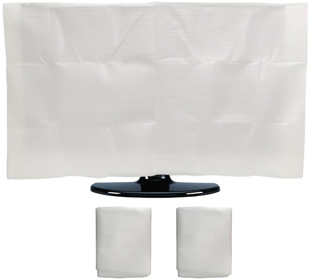 Main image of 2 Pack Foam Flat Screen TV Cover Fits Up to 36" H x 65" W Flat Screen TV,Fits Up to 60-65 Inch TV,for TV Protection During House Moving or Renovation, Storage