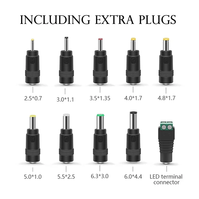 Alt view image 2 of 6 - 26V 1A Extra Long 6.6FT Power Supply Charger Cable (Input AC 100V-240V, Output DC 26 Volt 1 Amp 26 Watt) Adapter Transformer Converter DC 5.5mm x 2.1mm / 5.5mm x 2.5mm