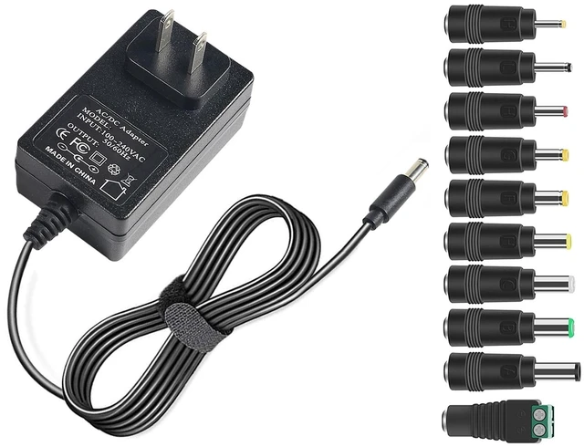 Main image of 26V 1A Extra Long 6.6FT Power Supply Charger Cable (Input AC 100V-240V, Output DC 26 Volt 1 Amp 26 Watt) Adapter Transformer Converter DC 5.5mm x 2.1mm / 5.5mm x 2.5mm