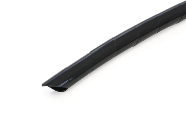 Alt view image 3 of 3 - 33FT PE 9/16 Inches (14 mm) Black Polyethylene Spiral Wire Wrap Tube PC Manage Cable for Car Computer Cable