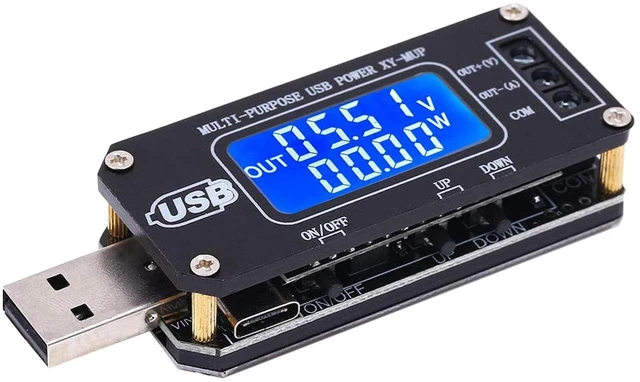 Main image of DC-DC CNC USB Step Up/Down Power Supply Regulator Module 3.5V-12V to 1.0V-24V 2-3W, Adjustable Boost Buck Voltage Converter Digital Display Voltmeter Ammeter Battery Capacity Tester