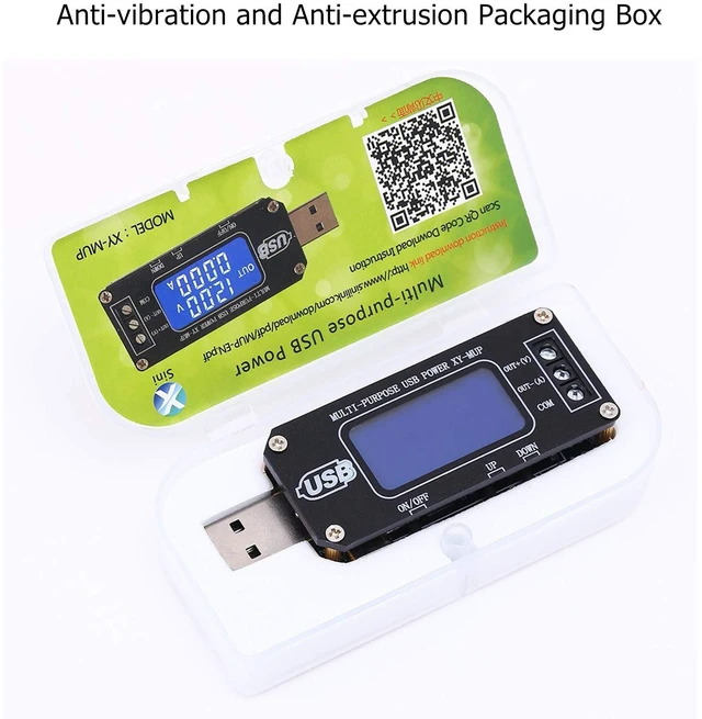 Alt view image 6 of 7 - DC-DC CNC USB Step Up/Down Power Supply Regulator Module 3.5V-12V to 1.0V-24V 2-3W, Adjustable Boost Buck Voltage Converter Digital Display Voltmeter Ammeter Battery Capacity Tester