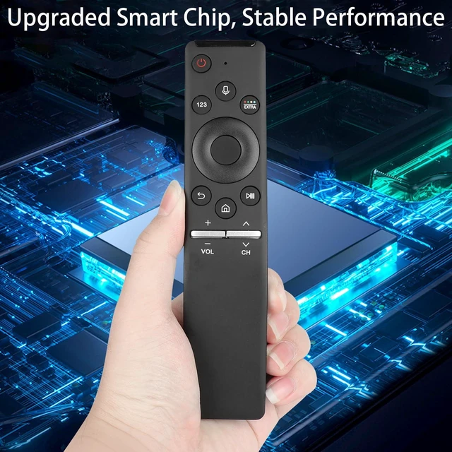 Alt view image 5 of 6 - BN59-01292A Voice Remote Control Compatible With Samsung Smart UHD QLED LED TVs Controller RMCSPM1AP1 BN59-01242C UN40MU6300FXZA UN40MU630DFXZA UN55MU8000FXZA UN55MU8500FXZA Replacement With Batteries