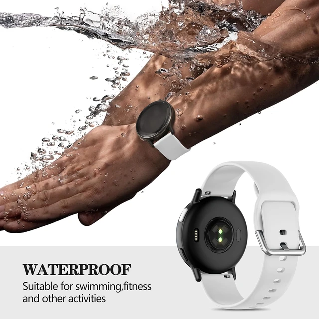 Alt view image 2 of 7 - 20mm Sport Silicone Band Compatible with Garmin Vivoactive 6/Vivoactive 5/3/3 Music/Forerunner 570 42mm/165/55/645/245 Watch Bands, 10 Pack Soft Strap for Garmin Venu/Venu Sq/Venu Sq 2/Venu 2 Plus