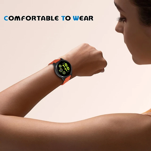 Alt view image 5 of 7 - 20mm Sport Silicone Band Compatible with Garmin Vivoactive 6/Vivoactive 5/3/3 Music/Forerunner 570 42mm/165/55/645/245 Watch Bands, 10 Pack Soft Strap for Garmin Venu/Venu Sq/Venu Sq 2/Venu 2 Plus