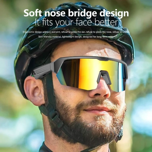 Alt view image 2 of 7 - Smart Glasses UV Protection, Bluetooth Glasses for Men, Smart Sunglasses for Women, Wireless Music & Calls