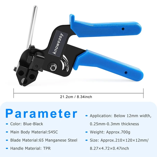 Alt view image 2 of 6 - Stainless Steel Zip Tie Gun with 100 Heavy-Duty Cable Ties Heavy duty construction; Workshop and DIY use; Designed for accurate product selection; Built for dependable everyday use