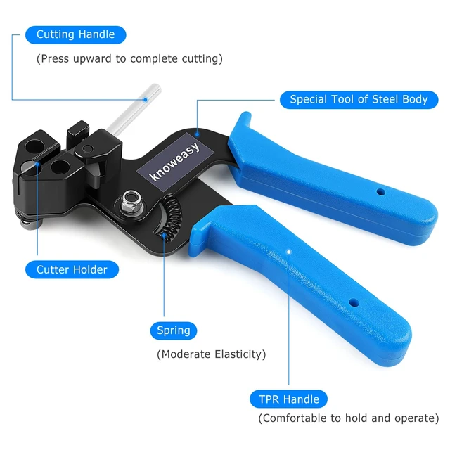 Alt view image 3 of 6 - Stainless Steel Zip Tie Gun with 100 Heavy-Duty Cable Ties Heavy duty construction; Workshop and DIY use; Designed for accurate product selection; Built for dependable everyday use