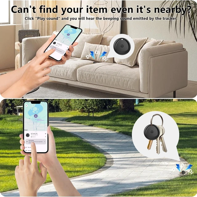 Alt view image 4 of 6 - Android Tracker Tags 4 Pack Work with Android'S Find Hub App (Android Only), IP7 Waterproof Key Finder Item Locator, Bluetooth 5.3, Long Battery Life, Smart Tags for Luggage, Bag, Key Pet etc as Gift