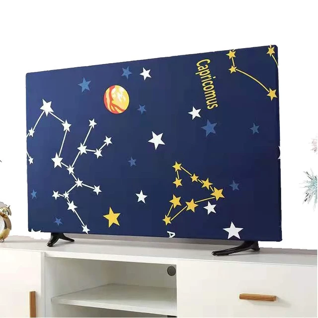 Alt view image 5 of 7 - TV Cover TV Display Protector for LCD LED Dust Cover for Desktop TV Hanging TV Dust-Proof Colorful TV Screen Protectors (Constellation,55inch)