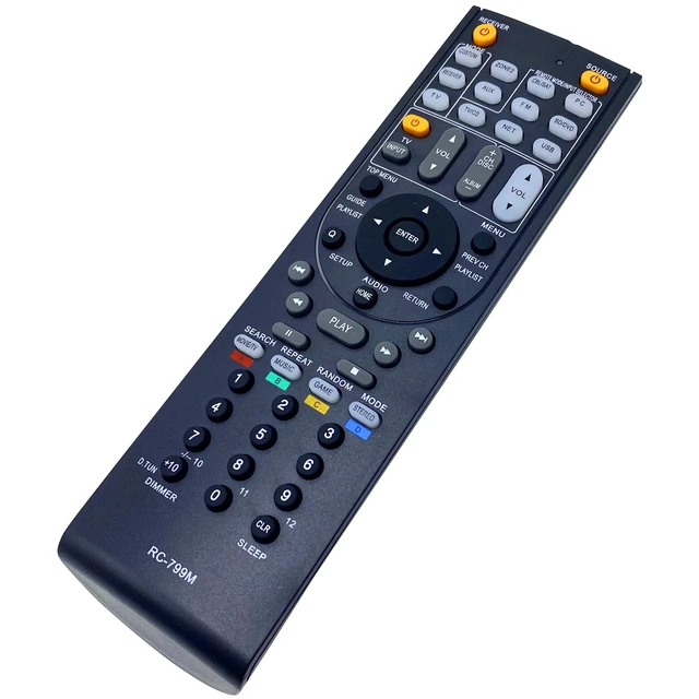 Alt view image 2 of 5 - RC-799M AV Receiver Remote Control for Onkyo HT-R391, HT-R590, HT-R591, HT-RC330, HT-RC430, HT-S5400, HT-S5500, TX-SR309, TX-SR313