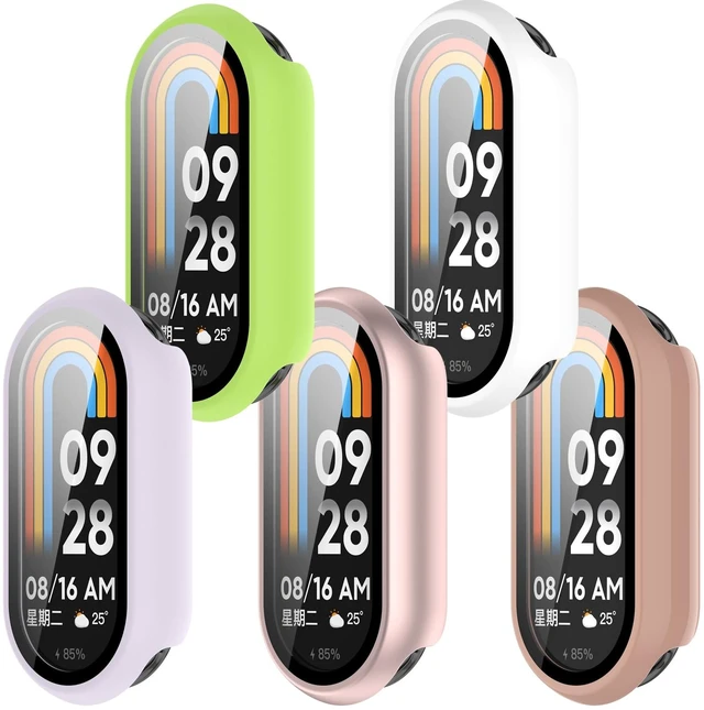 Main image of Compatible with Xiaomi Mi Smart Band 10 Screen Protector, Full Coverage Protective Cases Cover for Xiaomi Mi Smart Band 10 10NFC Accessories (5Pack-B)