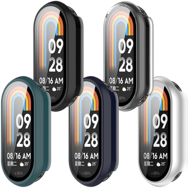 Main image of Compatible with Xiaomi Mi Smart Band 10 Screen Protector, Full Coverage Protective Cases Cover for Xiaomi Mi Smart Band 10 10NFC Accessories (5Pack-A)