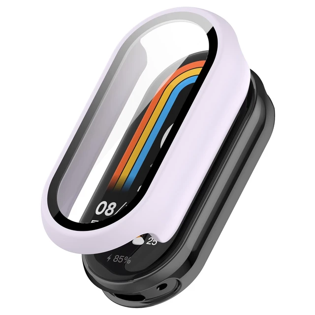 Alt view image 7 of 7 - Compatible with Xiaomi Mi Smart Band 10 Screen Protector, Full Coverage Protective Cases Cover for Xiaomi Mi Smart Band 10 10NFC Accessories (5Pack-B)