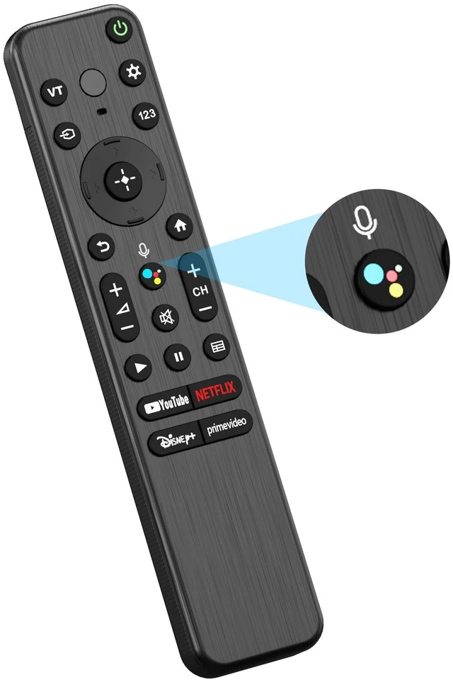 Main image of Voice Remote for Sony Smart TVs,Replacement Remote Control for All Sony Bravia 4K UHD LED/LCD HD Smart TVs