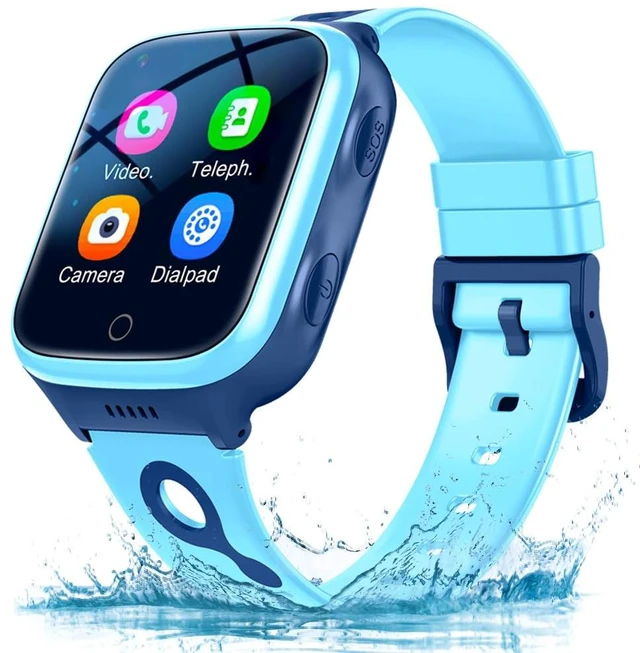 Main image of 4G Kids GPS Smart Watch for Boys Girls GPS, Video Call, SOS Emergency Alarm, Voice Message, Real-Time Tracking Geo-Fence Pedometer