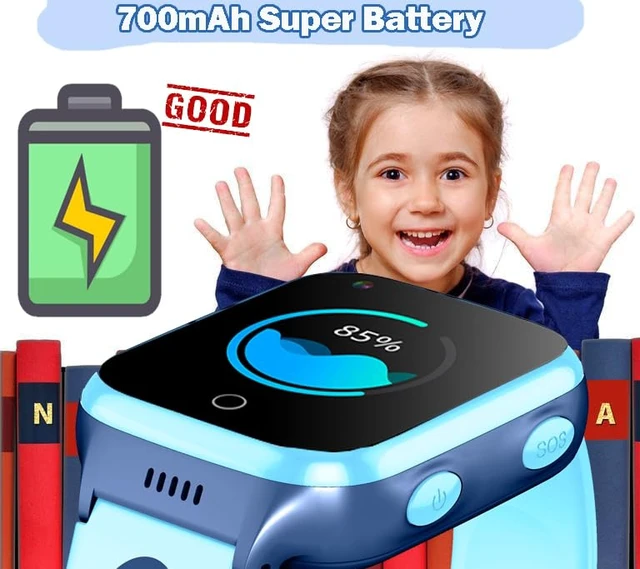 Alt view image 6 of 7 - 4G Kids GPS Smart Watch for Boys Girls GPS, Video Call, SOS Emergency Alarm, Voice Message, Real-Time Tracking Geo-Fence Pedometer