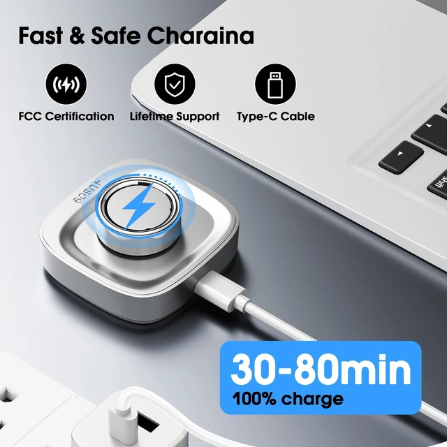 Alt view image 5 of 7 - Charger Compatible with Oura-Ring 4 Size 11, Fast Charging Dock Fast Charging Dock with USB-C Cable for Oura-Ring 4 Accessories (Not Compatible with Ring Gen 5/3)