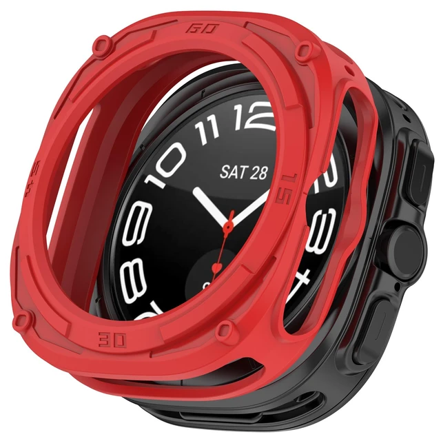 Alt view image 5 of 7 - for Samsung Galaxy Watch Ultra 2/Ultra Case 47mm Accessories, Hard PC Bumper, Face Cover Set Galaxy Watch Ultra 2026/2025/2024 Case Women Men