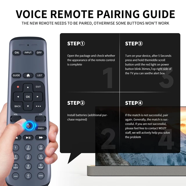 Alt view image 5 of 7 - New AT&T TV Now DirecTV Receiver and Direc TV Stream Replacement 2nd Generation Voice RC82V Remote Control for C71KW-200 C71KW-400 Osprey Receiver