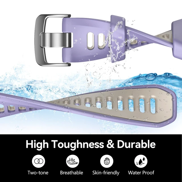Alt view image 4 of 7 - 20mm Band for Garmin Forerunner 170/70/245/645/570 42MM/Venu 2 Plus Soft Silicone Band Strap Wristband with Quick Fit for Garmin Forerunner 570 42MM/Forerunner 245/Forerunner 645/Active 5