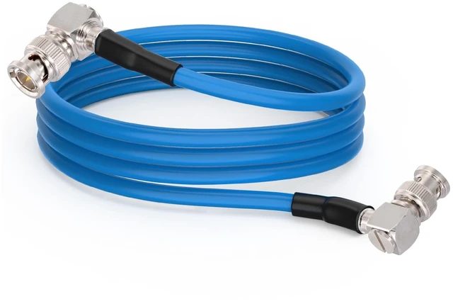 Main image of 6G/12G SDI Cable 3ft Belden 1694a BNC Male Cable for 4K Camera 75 Ohm Right Angle Short Support HD-SDI/3G-SDI/6G-SDI Video Monitor,Precision BNC Jumper