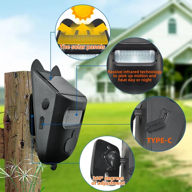 Alt view image 2 of 7 - Wireless Doorbell and Motion Sensor Alarm Long Range Driveway Alert System with Indoor Receiver 120° Detection, IP65 Waterproof, USB-C Charging for Home Business Security Sensor*1+ Receiver*2