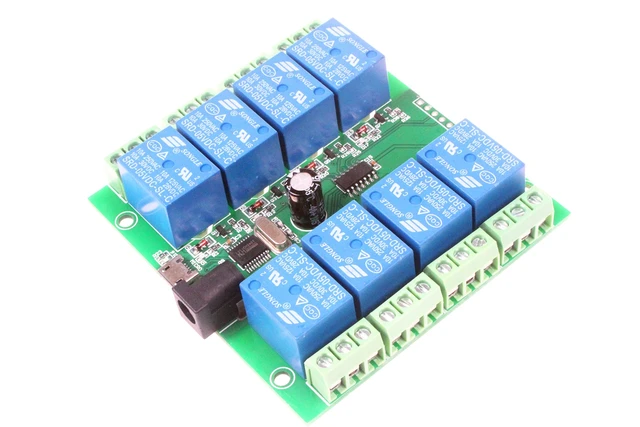 Alt view image 3 of 7 - 8-Channel Micro USB Relay Module USB Smart Control Switch USB Intelligent Control Switch
