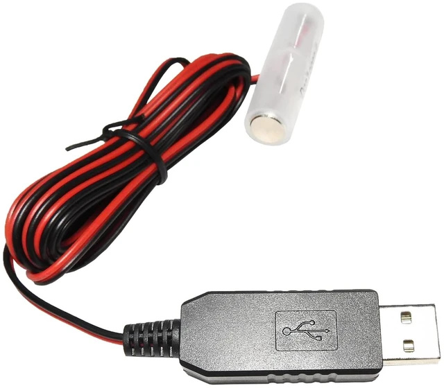 Alt view image 5 of 6 - USB Power Converter DC Buck Boost Battery Eliminator Replace 1 to 4pcs 1.5V 3V 4.5V 6V AA AAA Connect(1-AA 1.5V)