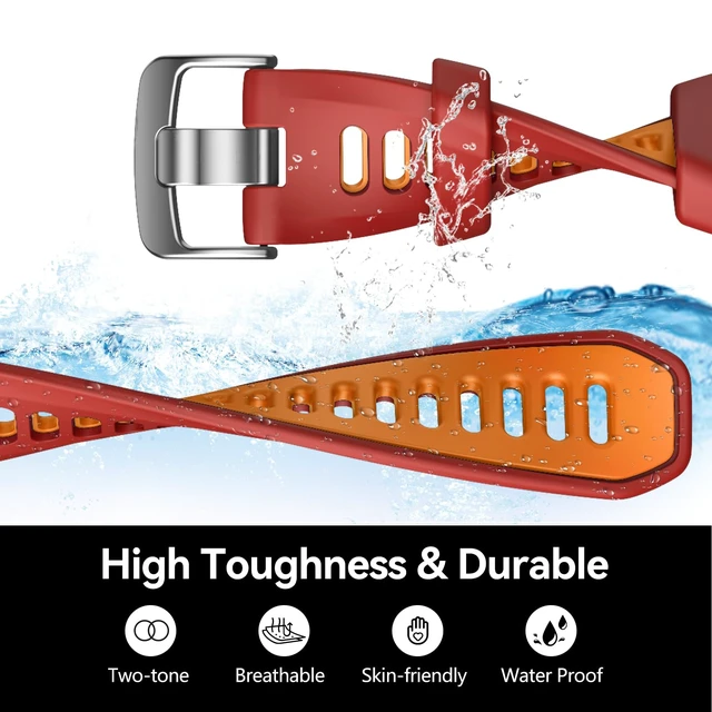 Alt view image 4 of 7 - 20mm Band for Garmin Forerunner 170/70/245/645/570 42MM/Venu 2 Plus Soft Silicone Band Strap Wristband with Quick Fit for Garmin Forerunner 570 42MM/Forerunner 245/Forerunner 645/Active 5