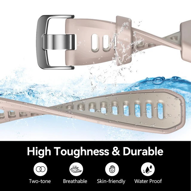 Alt view image 4 of 7 - 20mm Band for Garmin Forerunner 170/70/245/645/570 42MM/Venu 2 Plus Soft Silicone Band Strap Wristband with Quick Fit for Garmin Forerunner 570 42MM/Forerunner 245/Forerunner 645/Active 5