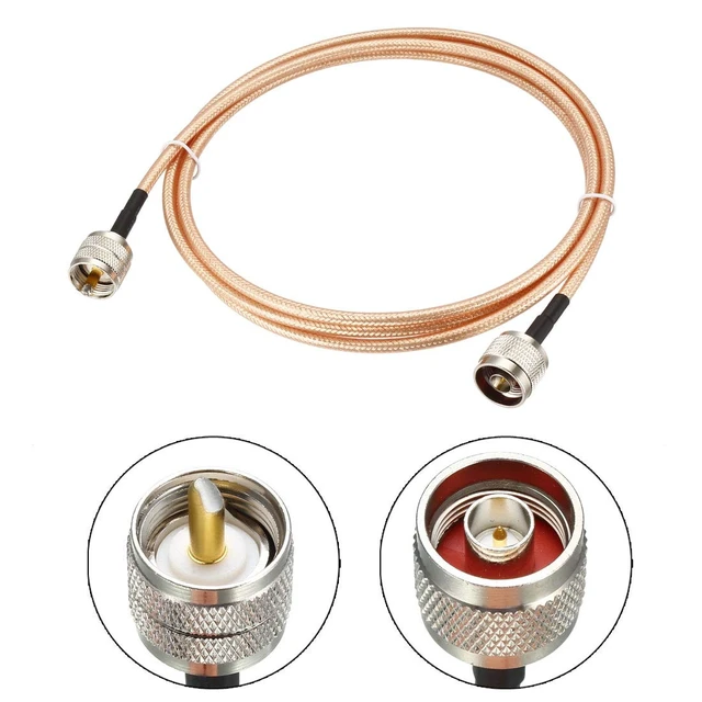 Alt view image 2 of 4 - UHF (PL259) Male to N-Type Male Antenna Cable RG400 Coax Cable 1.83Meter/6Ft