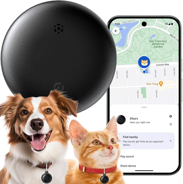 Main image of Bluetooth Tracker for Android, Android Airtag Compatible with Google Find My Device App, Replaceable Battery Item Finder, Tracker Tag for Keys, Suitcase, Backpack, Wallet, Luggage (for Keys)