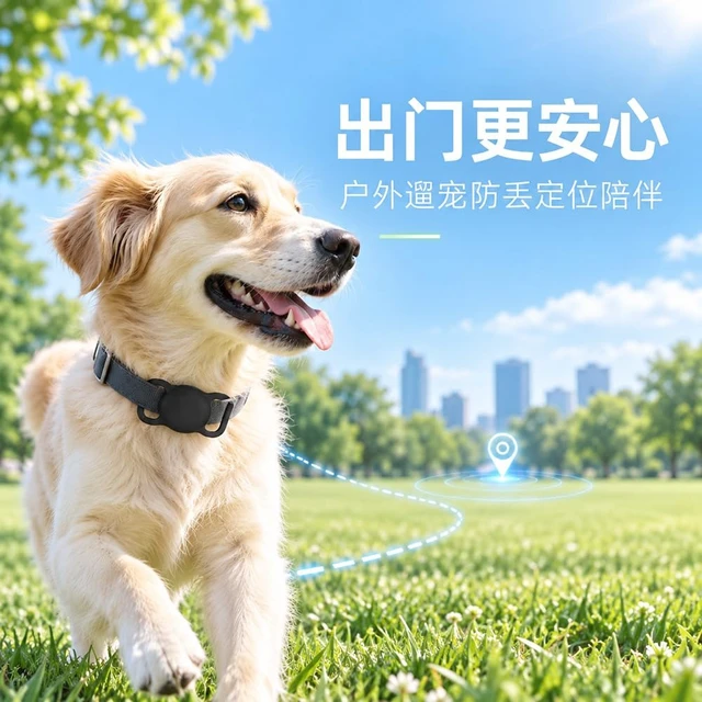 Alt view image 5 of 7 - Pet GPS Tracker, Dog Cat Collar Locator, Anti-Lost Tag for Keys Luggage Lightweight anti-lost tracker, real-time location, loud alert. iOS & Android, family sharing for pets, keys & luggage