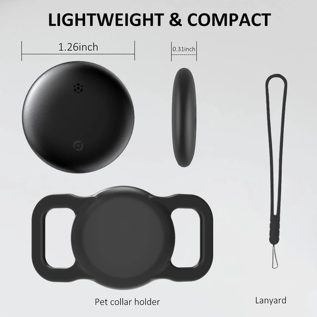 Alt view image 7 of 7 - Bluetooth Tracker for Android, Android Airtag Compatible with Google Find My Device App, Replaceable Battery Item Finder, Tracker Tag for Keys, Suitcase, Backpack, Wallet, Luggage (for Pets)