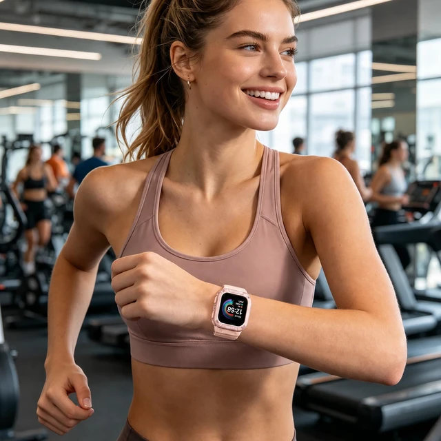 Alt view image 7 of 7 - Bands with Case Compatible with Fitbit Versa 4 / Versa 3 / Fitbit Sense/Sense 2 Smart Watches, Soft Replacement Case Sport Strap for Fitbit Versa 4, Adjustable Wristbands for Women Men