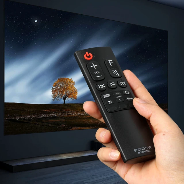 Alt view image 7 of 7 - AKB75595331 Remote Control for LG Sound Bar Remote Control Replacement