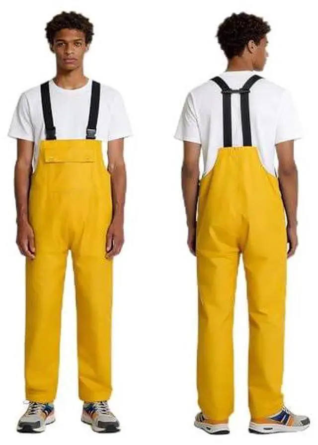 Main image of Bib Rain Pants for Men Women Waterproof Bib Overall Durable Rain Gear for Work Fishing Gardening