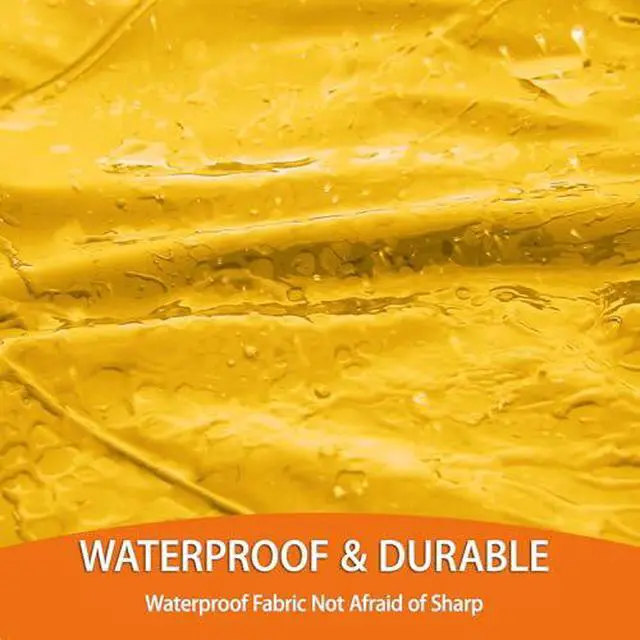 Alt view image 3 of 6 - Bib Rain Pants for Men Women Waterproof Bib Overall Durable Rain Gear for Work Fishing Gardening
