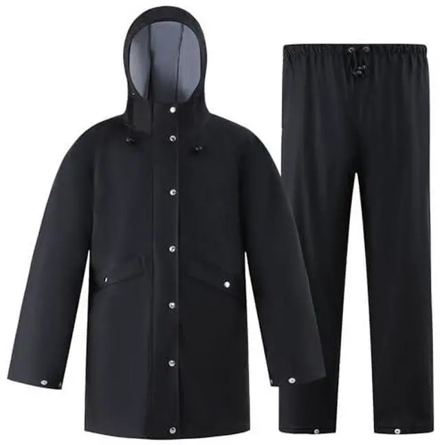 Main image of Rain Suit Waterproof Jacket Rain Suits for Men Women Waterproof Heavy Duty Rain Gear Long Rain Jacket Coat & Pants