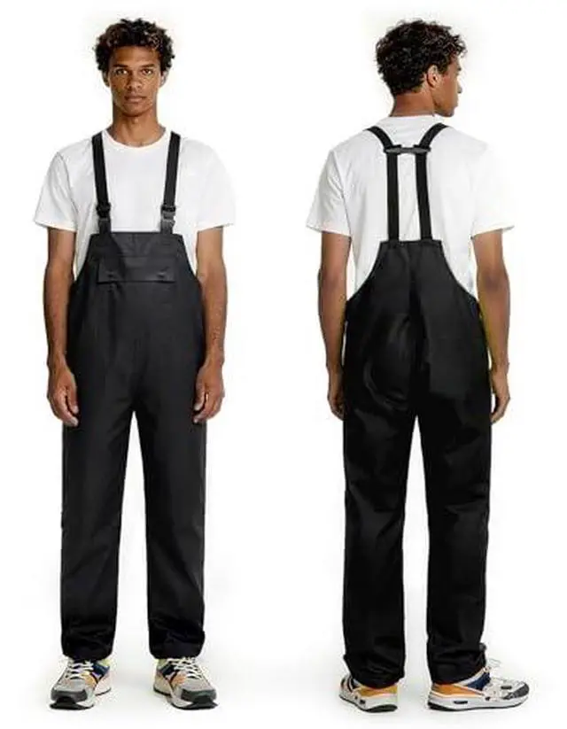 Main image of Waterproof Bib Pants for Men Women Lightweight Rain Gear Safety Overalls Outdoor Fishing Trousers