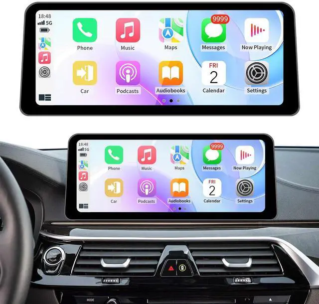 Main image of Wireless CarPlay/Android Auto 12.3 Inch Touchscreen for BMW 5 Series F10/F11 (2012-2016) with NBT System, Car Radio Receiver, Multimedia, Bluetooth, Car Stereo