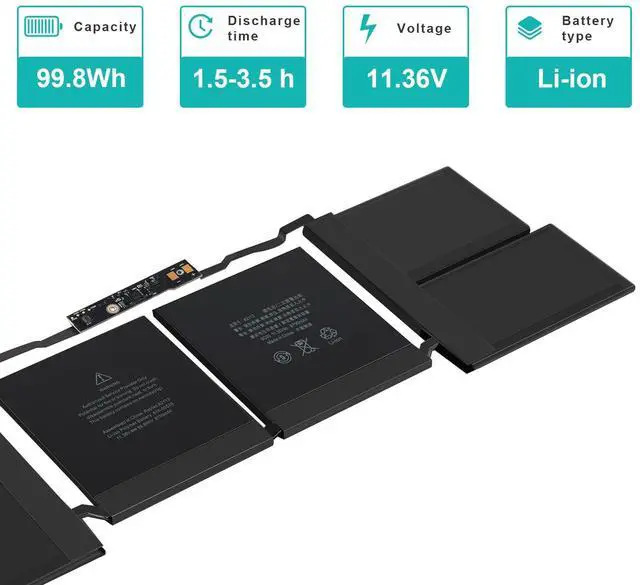 Alt view image 2 of 4 - A2113 A2141 Battery Compatible with MacBook Pro 16-inch A2141,Release 2020 2019 EMS 3347 MVVJ2xx/A MVVK2xx/A MVVL2xx/A MVVM2xx/A