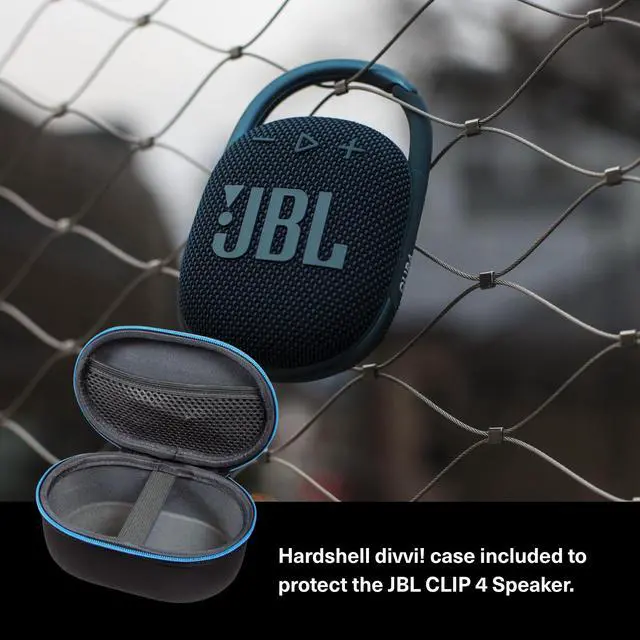 Alt view image 2 of 6 - Clip 4 Portable Bluetooth Speaker (Black) + Bundle with divvi! Protective Hardshell Case (Black)