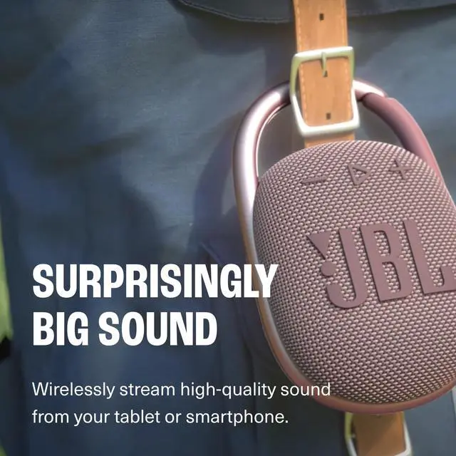 Alt view image 3 of 6 - Clip 4 Portable Bluetooth Speaker (Black) + Bundle with divvi! Protective Hardshell Case (Black)