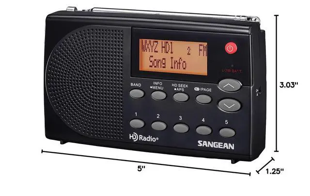 Alt view image 5 of 5 - HDR-14 HD Radio/FM Stereo/AM Portable Radio